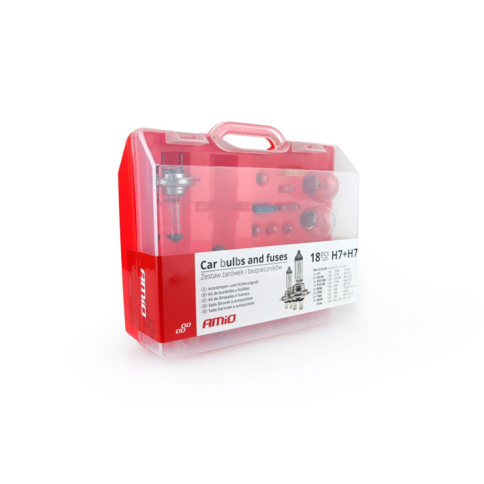 Set Rezervă Becuri și Siguranțe - 19 Bucăți pentru Iluminare și Siguranță Auto [1]
