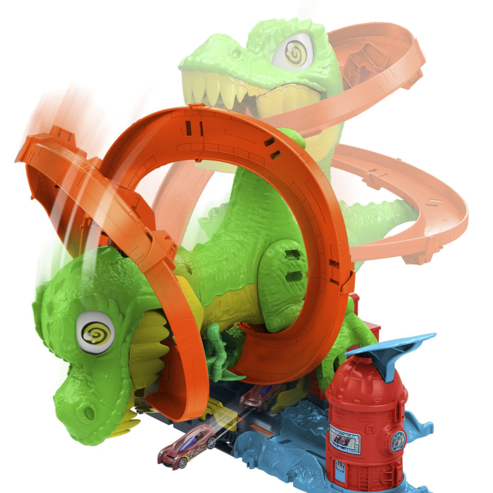 Hot Wheels City Set Statia de Pompieri si Batalia cu Trex cu 1 masinuta inclusa - IoArtify.ro [7]