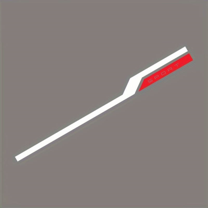 Set sticker autoadeziv Tuning in doua culori model Hood Stripes V3 dimensiune 130 x 10 cm culoare Rosu Negru – IoArtify.ro [2]