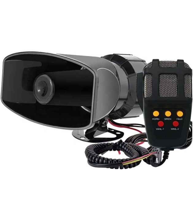 Sirena Profesionala cu 5 Tonuri si Microfon putere 100W alimentare 12V – IoArtify.ro [4]