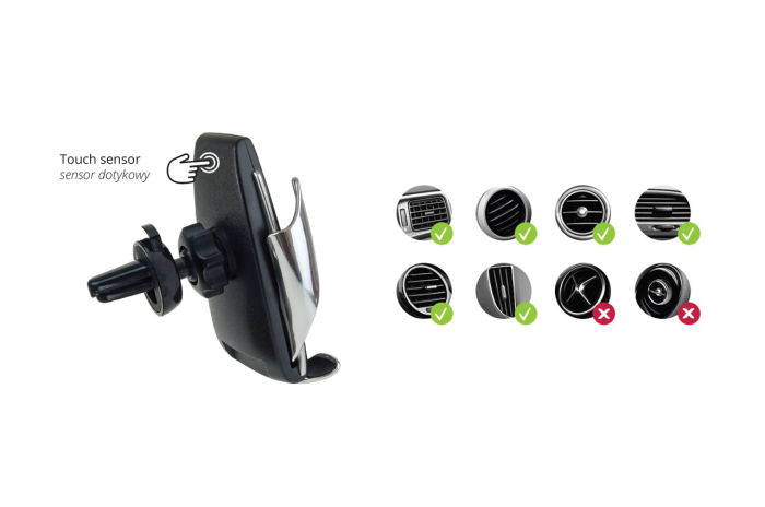 Suport auto inteligent pentru telefon cu incarcare wireless PHW-01 incarcare rapida Qi - IoArtify.ro [3]