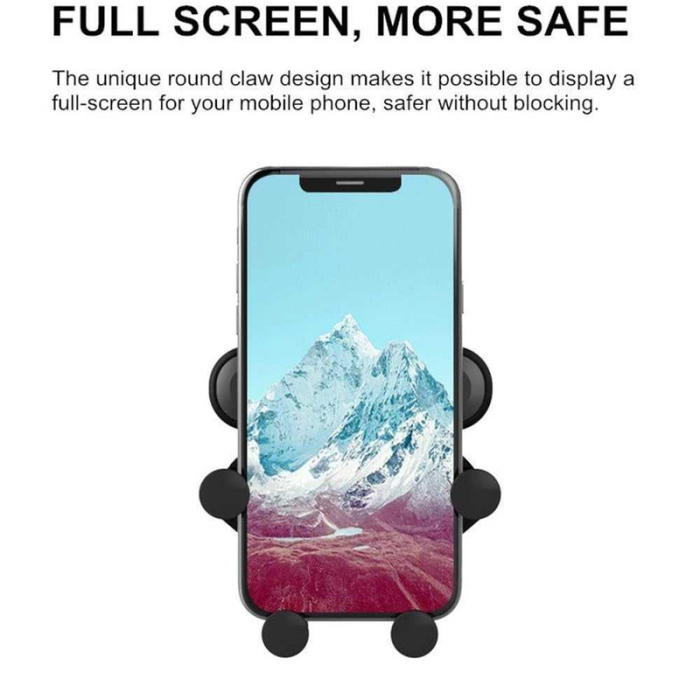 Suport Auto pentru Telefon cu Prindere pe Grila Ventilatie Rotativ 360° si Incarcator Auto cu Cablu USB Lightning 2A 1m Fast Charging - IoArtify.ro [4]