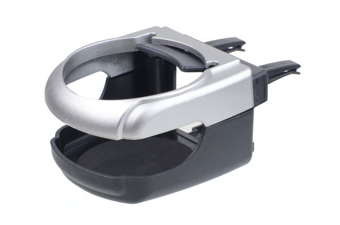 Suport auto universal pentru pahare montaj in grila de ventilatie culoare argintiu DH-04 cu prindere fixa – IoArtify.ro [2]