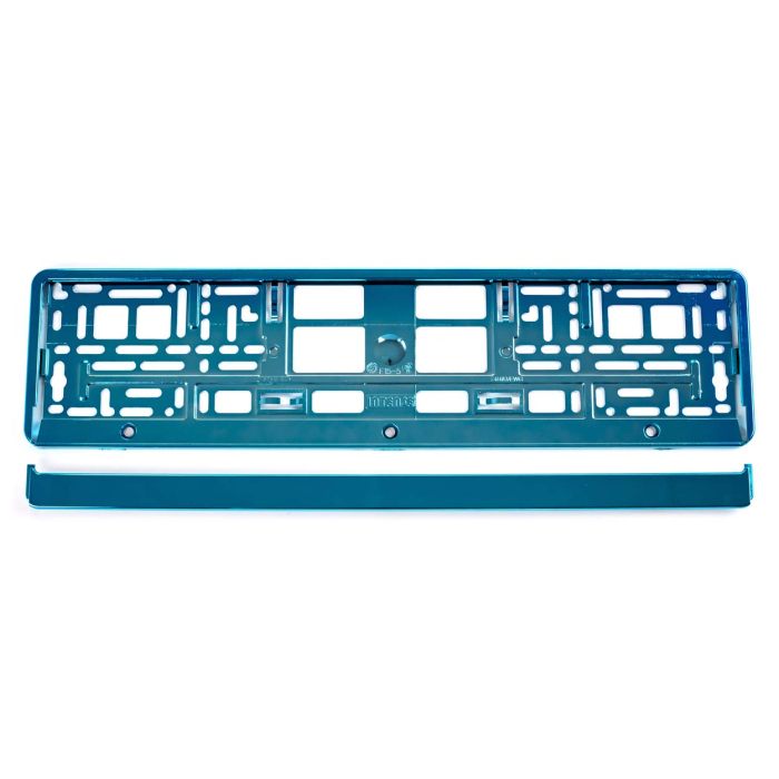 Suport numar inmatriculare din plastic calitate Premium culoare TURQUOISE rezistent la UV - IoArtify.ro [2]