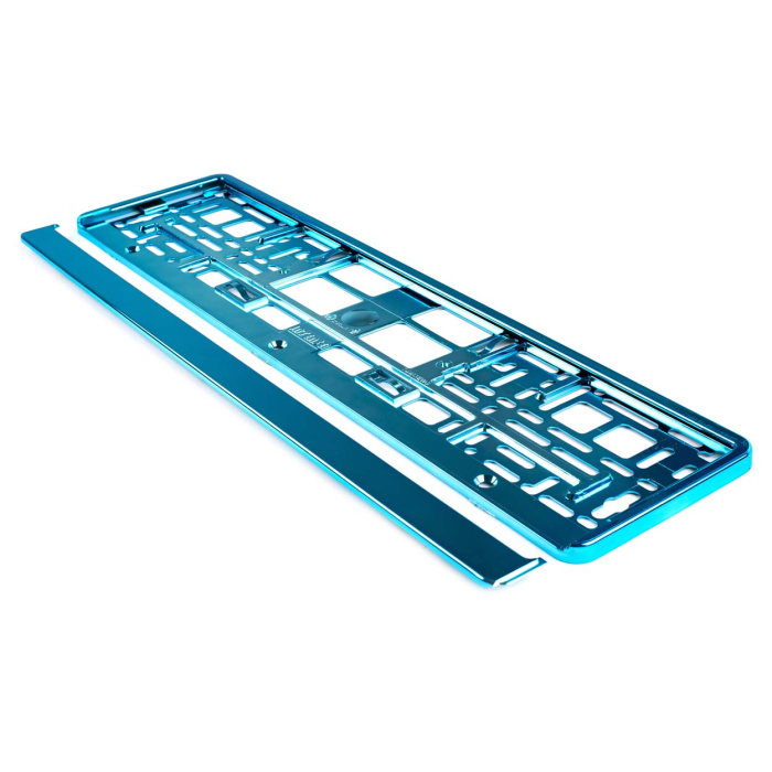 Suport numar inmatriculare din plastic calitate Premium culoare TURQUOISE rezistent la UV - IoArtify.ro [3]