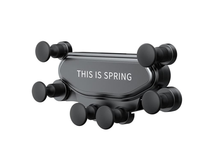 Suport Telefon Auto Gravity cu Prindere in Grila de Ventilatie Ajustabil in Orice Directie si Rotativ 360 Grade Negru - IoArtify.ro [5]