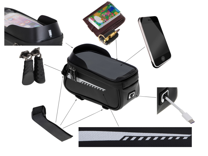 Suport Telefon IMPERMEABIL tip Geanta cu Montaj Universal pe Motocicleta sau Bicicleta - IoArtify.ro [6]