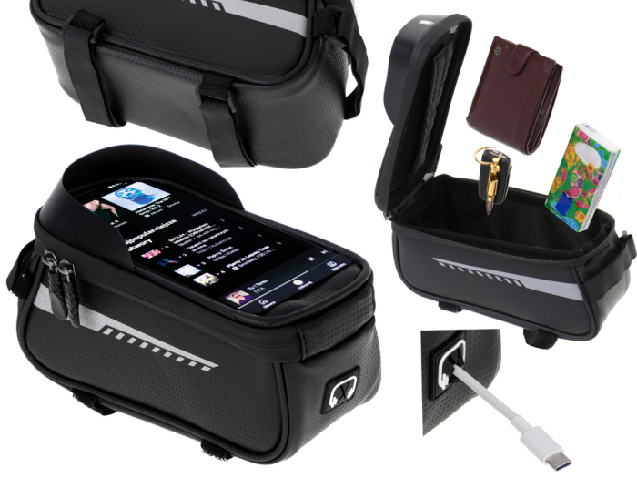Suport Telefon IMPERMEABIL tip Geanta cu Montaj Universal pe Motocicleta sau Bicicleta - IoArtify.ro [4]