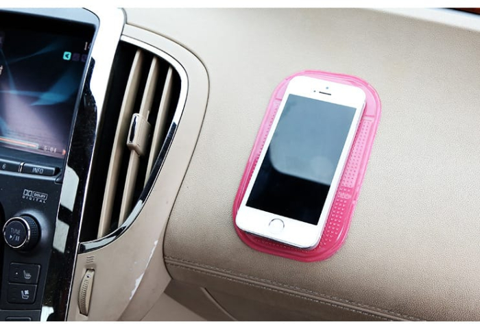 Suport universal din silicon cauciucat antiderapant si lipicios pentru chei sau telefon Negru dimensiuni 13 pe 7 cm – IoArtify.ro [10]