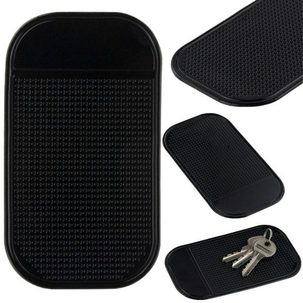 Suport universal din silicon cauciucat antiderapant si lipicios pentru chei sau telefon Negru dimensiuni 13 pe 7 cm – IoArtify.ro [2]