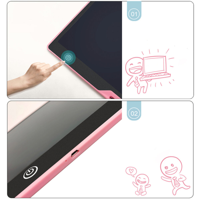 Tableta grafica de 16 inch pentru copii culoare Roz AVX-WT-RYMT-1201-BK-PINK cu ecran sensibil la presiune – IoArtify.ro [2]