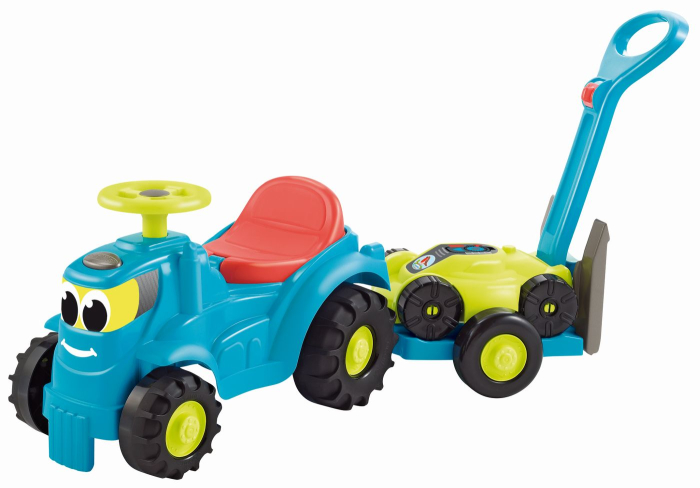 Ecoiffier Set Tractor Ride cu Remorca si Cositoare joc de constructie din plastic rezistent - IoArtify.ro [2]