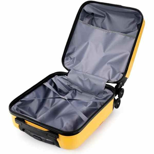 Troler pentru Copii Model Girafa 3D Policarbonat cu Roti Pivotante 35 x 25 x 45 cm Galben – IoArtify.ro [3]