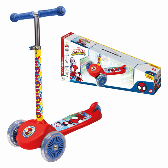 Trotineta Plus Spidey si Prietenii Extraordinari cu roți cauciuc 12 cm - IoArtify.ro [4]