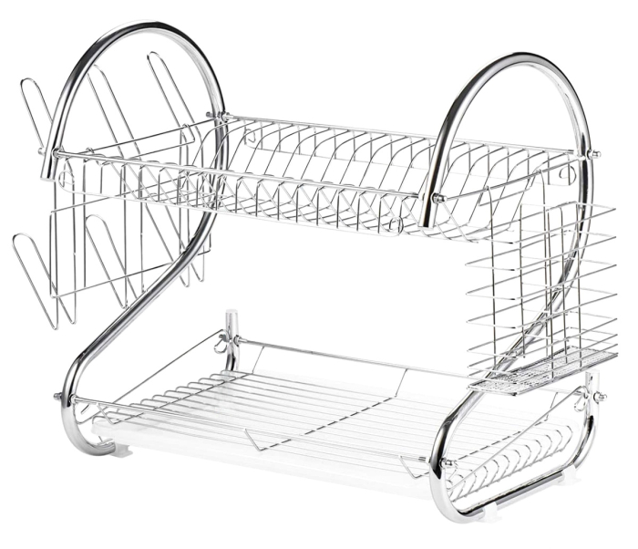 Uscator de vase din otel cu doua niveluri si tava din plastic capacitate mare – IoArtify.ro [3]