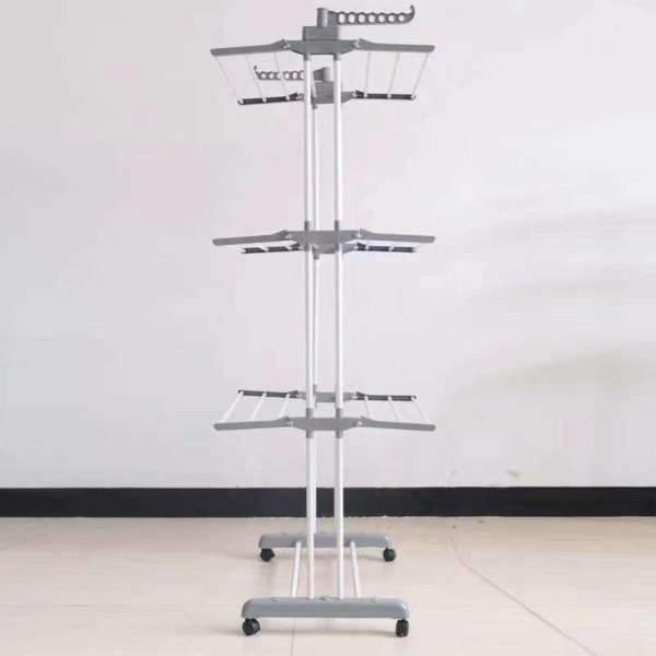 Uscător Vertical Pliabil de Rufe Mercaton, 3 Nivele, Capacitate 40 Kg, Design Robust și Compact, Alb [4]
