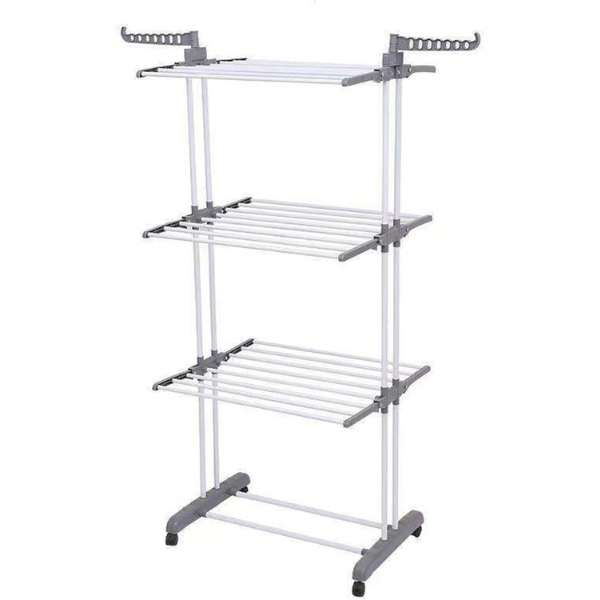 Uscător Vertical Pliabil de Rufe Mercaton, 3 Nivele, Capacitate 40 Kg, Design Robust și Compact, Alb [1]