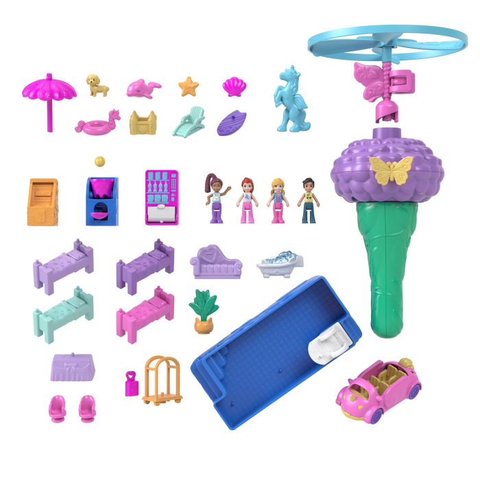 Polly Pocket Valiza Unicorn cu compartimente multiple pentru jucării - IoArtify.ro [10]
