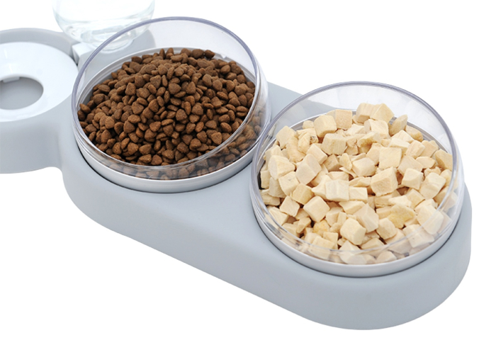 Vas Dublu Inclinat pentru hranire pisici cu Dispenser Apa AVX-AG684E capacitate 1.5 litri – IoArtify.ro [2]