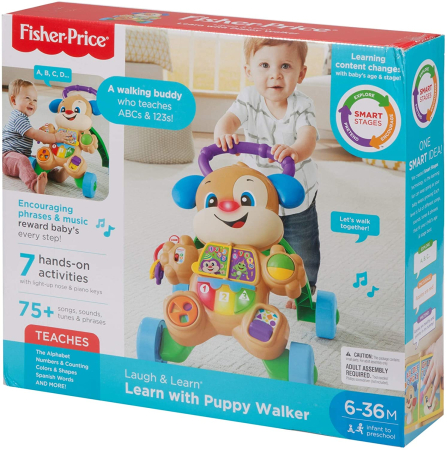 JOCURI SI JUCARII - Fisher Price Antemergator Catelusul Interactiv in Limba Romana cu sunete realiste - IoArtify.ro