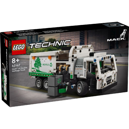 JOCURI SI JUCARII - Lego Technic Autogunoiera Mack Lr Electric 42167 cu motor electric - IoArtify.ro