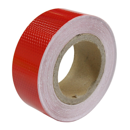 Avertizare & siguranță (Plăci & Stickere) - Banda reflectorizanta adeziva tip fagure ROSIE rola 5cm x 25m - IoArtify.ro