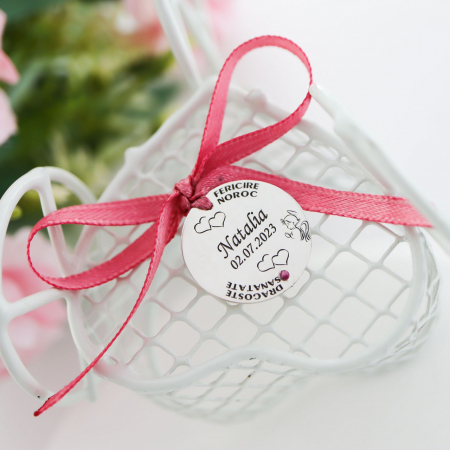 Pentru Moț - Botez - Nuntă - Bănuț Argint Personalizabil pentru Botez - Cadou Unic și Elegant