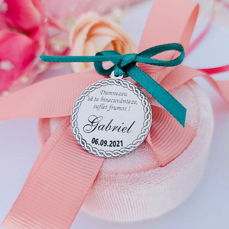 Bijuterii Argint Personalizate - Bănuț Argint Personalizabil pentru Botez - Cadou Unic și Memorabil