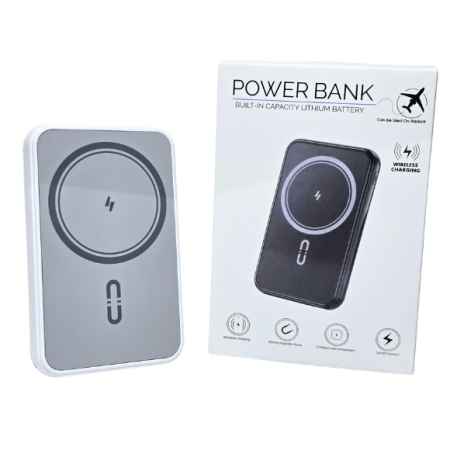 ELECTRONICE, IT & GADGET-URI - Baterie Externă 10.000mAh Wireless 15W MagSafe 4 Cabluri