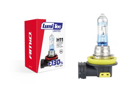 Becuri halogen - Bec halogen H11 12V 55W LumiTec LIMITED plus 130 de luminozitate – IoArtify.ro