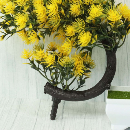 Bonsai decorativ artificial galben, 20 cm – eleganță și culoare pentru orice spațiu fără întreținere [11]