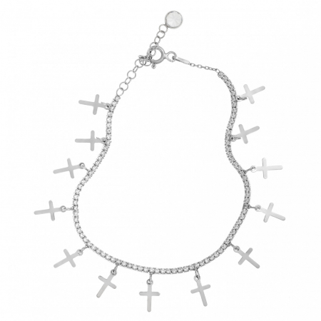 Brățară din Argint 925 cu Charmuri și Cristale – Eleganță Clasică, Rafinament și Strălucire Durabilă [3]