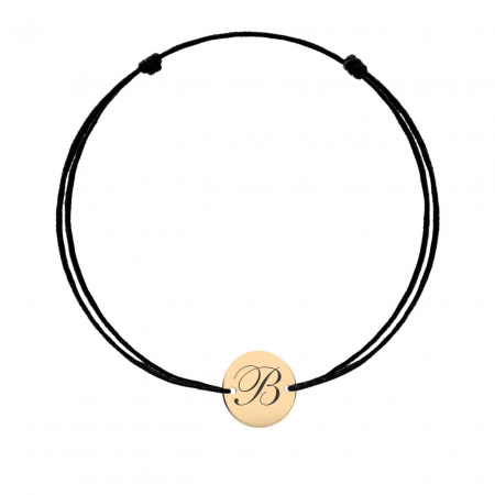 Bratari cu Banut Aur 14K - Brățară personalizată din aur 14k cu bănuț gravat și șnur rezistent – eleganță și individualitate