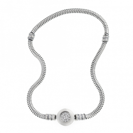 Brățări din Argint - Brățară din Argint 925 cu Cristale, 10.4g, Eleganță Modernă și Personalizare, Cadou Perfect