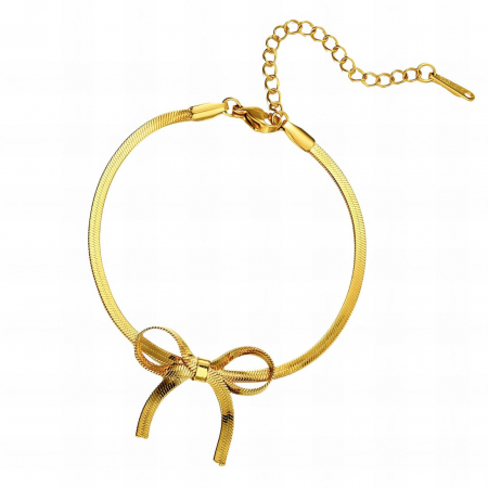 Bijuterii aur, argint, diamante, inox - Brățară Fashion din Inox Placată cu AUR 18K – Eleganță și Durabilitate în Dimensiune 17+5cm