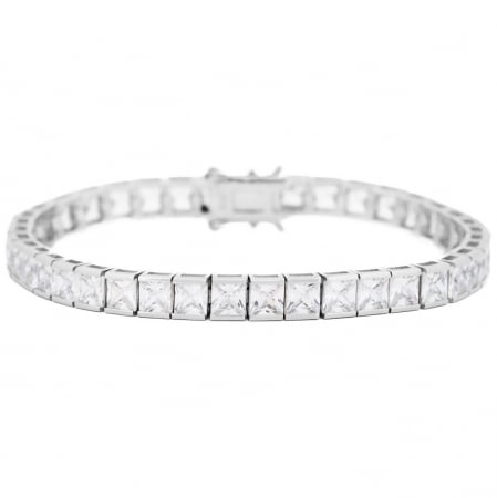Colectia TENNIS - Bratara Frosted Jewel Tennis din argint 925