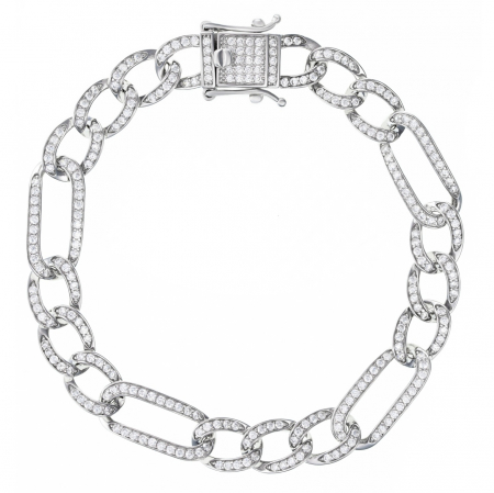 Brățări din Argint - Brățară Opulent Sparkle din Argint 925 – Eleganță, Rafinament și Personalizare pentru Orice Ocazie