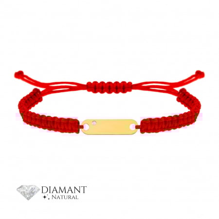 Bijuterii aur, argint, diamante, inox - Brățară Placată Personalizabilă din Aur 14k și Diamant Natural – Eleganță Atemporală și Stil Unic