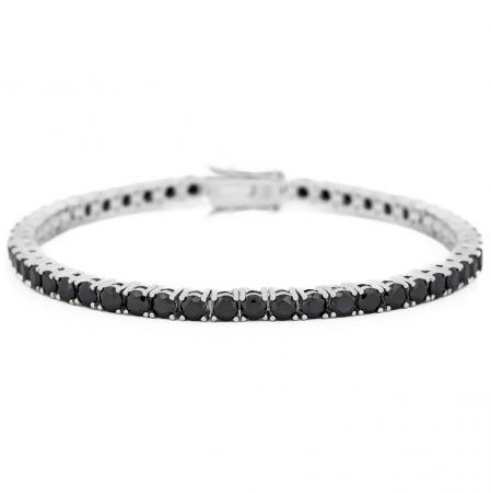 Bijuterii aur, argint, diamante, inox - Brățara Shadow Tennis din Argint 925 – Eleganță, Durabilitate și Personalizare pentru Orice Ocazie