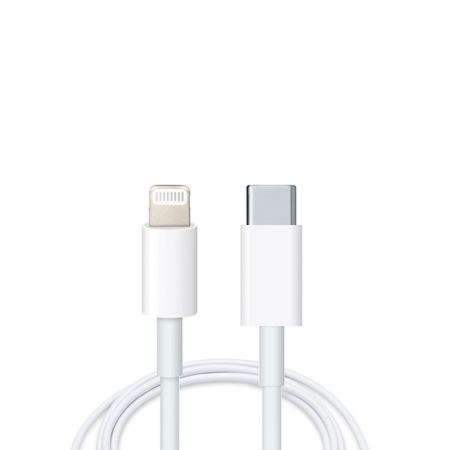 Cablu date & Încărcare - Cablu de date Premium Type-C Lighting compatibil cu dispozitivele Iphone si Macbook-uri Fast Charging 10 Gbps 1m 2A Alb - IoArtify.ro