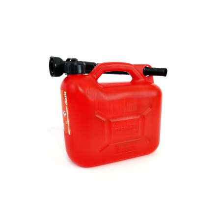 Accesorii Off-Road, ATV, QUAD, SSV - Canistră din plastic pentru combustibil roșie 5L – Siguranță, Calitate și Pâlnie pentru Ușor de Realimentare