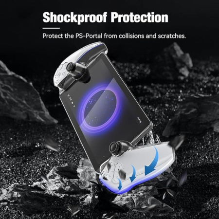 Protecție elegantă pentru Sony PlayStation Portal – Policarbonat, Anti-Zgarieturi & Anti-Shock, Transparentă [5]