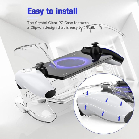 Protecție elegantă pentru Sony PlayStation Portal – Policarbonat, Anti-Zgarieturi & Anti-Shock, Transparentă [2]
