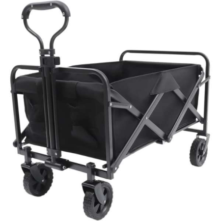 CASĂ, GRĂDINĂ & DIY - Carucior Pliabil de Gradina Metalic cu Roti Pivotante Capacitate 67 Litri - IoArtify.ro