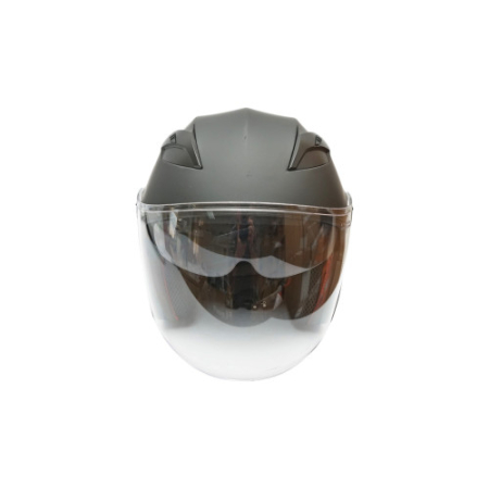 Casca moto tip jet neagra cu viziera transparenta si ochelari de soare marimea XL model Urban cu sistem de prindere ajustabil – IoArtify.ro [1]