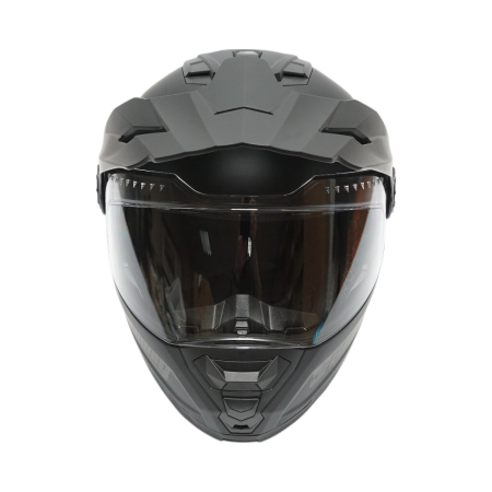 Casca motocross integrala negru mat cu viziera transparenta si ochelari de soare marimea XL model LION cu sistem de ventilatie avansat – IoArtify.ro [3]