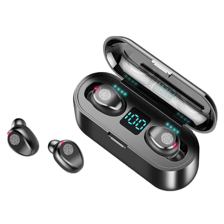 Căști TWS Fără Fir cu Stație de Încărcare, Bluetooth 5.1, Design Confortabil, Rază 10m, Ușor și Compact [2]