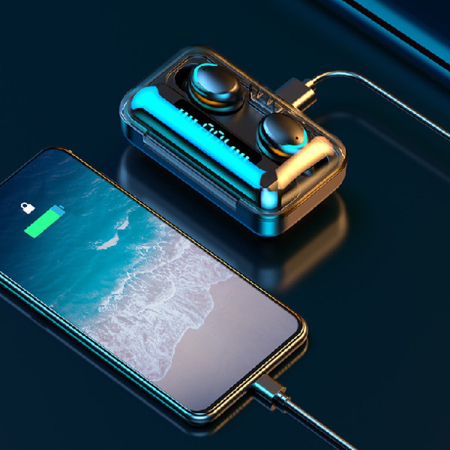Căști TWS Fără Fir cu Stație de Încărcare, Bluetooth 5.1, Autonomie 4h, Design Confortabil, Cadou Perfect [6]