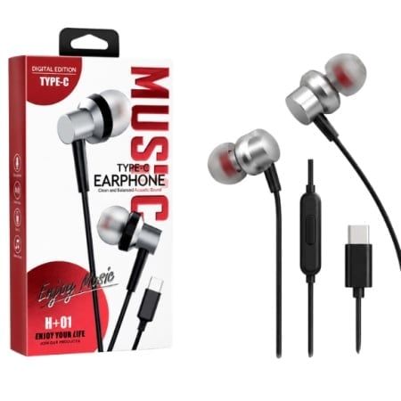 Accesorii GSM - Casti Type-C H01 cu Microfon si Buton Apel - In-Ear