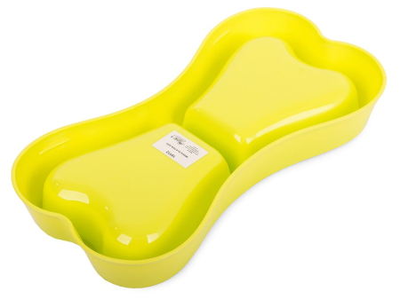 Castron dublu pentru hranire animale de companie 0.15 L Galben cu design compact – IoArtify.ro [6]